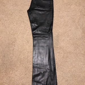 Leather pants- Bebe brand
